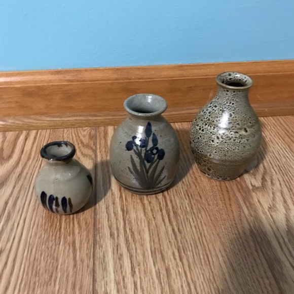 Set of 3 Pottery Jars